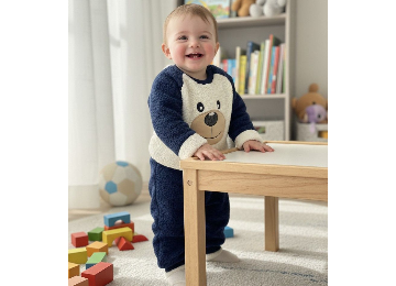 Kabartmalı Kuzu Kumaş Çocuk Alt Üst Takım