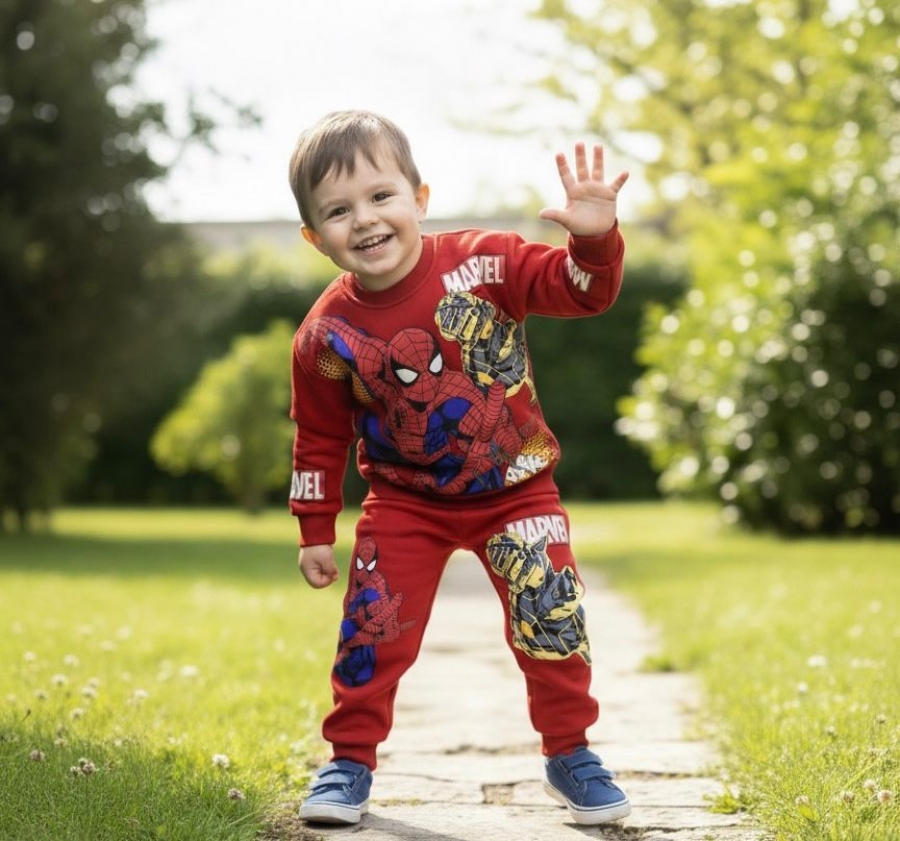 Marvel Örümcek Adam Erkek Çocuk Alt Üst Takım 3 İplik