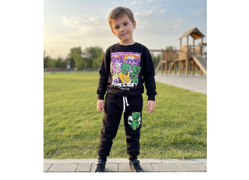 Minecraft Erkek Çocuk Alt Üst Takım 3 İplik